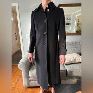 Jones New York Black long dress coat